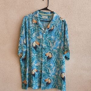 "Open to Offers" Caribbean Silk Blend Tropical Shirt